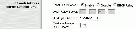 DHCP Pool